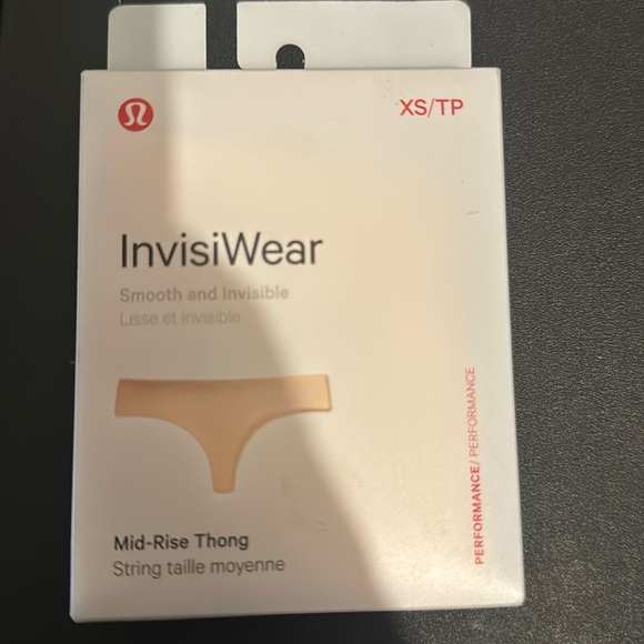 Lululemon InvisiWear Mid Rise Thong Underwear BNWT - Picture 1 of 3